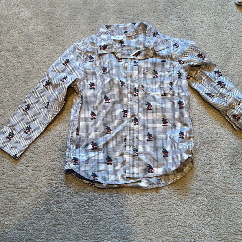 Brand new Mickey Mouse 4 year old Baby Gap button down shirt